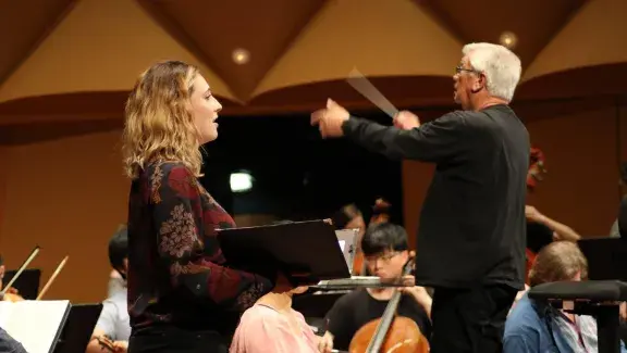 John Alexander in rehearsal